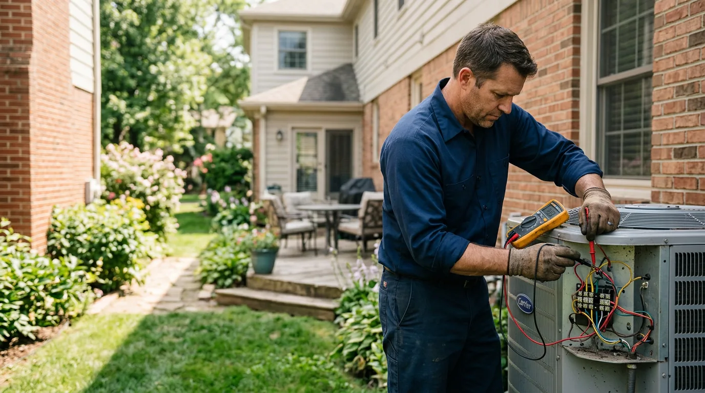 HVAC technician working near Atascosa, TX